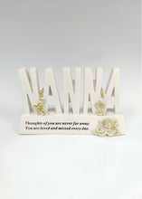 Load image into Gallery viewer, Gold Plinth Memorial Letters- Rose Flower - Remembrance Graveside Plaque Tribute