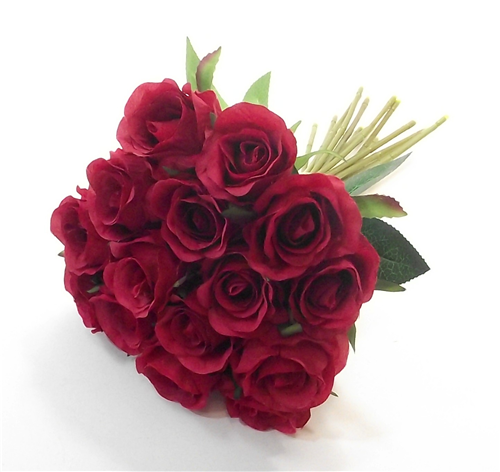 24cm Rosebud Bundle Red