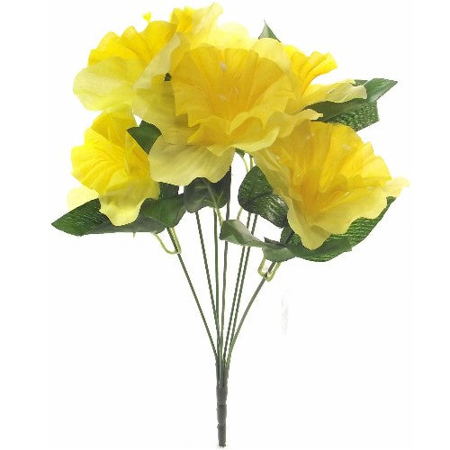 36cm Artificial Daffodil Bush Yellow (SB2)