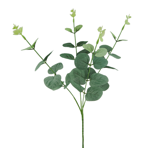 59cm Green Eucalyptus Single Stem - Artificial Flower Greenery Foliage