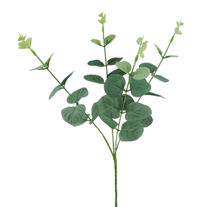59cm Green Eucalyptus Single Stem - Artificial Flower Greenery Foliage