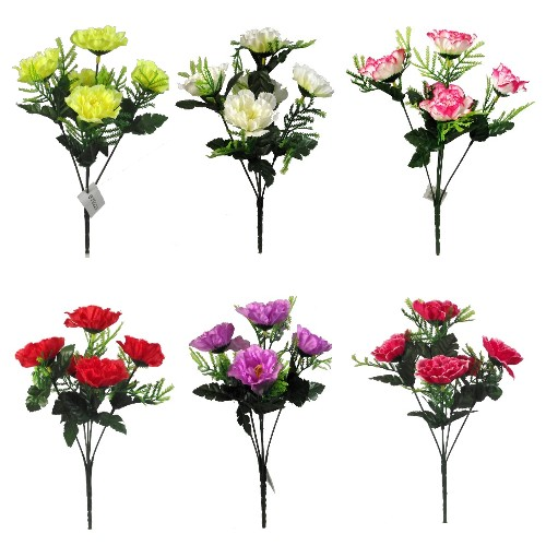 30cm Spray Carnation Bunches - Artificial Silk Flower