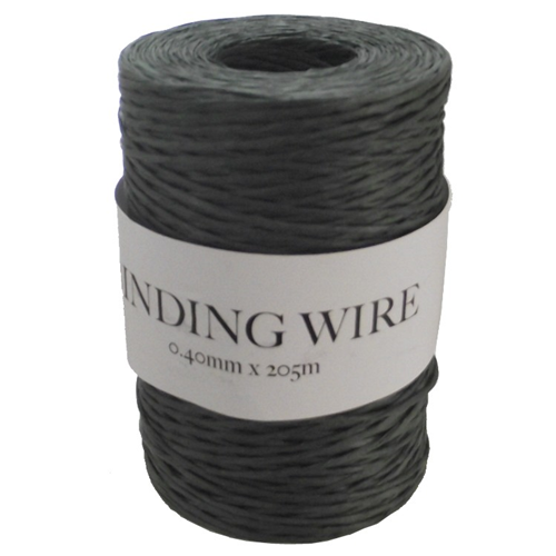 Green Bindwire Paper Covered Wire Roll 205 Metres - Flowers Floral Crafts