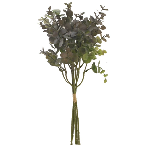36cm Plastic Eucalyptus Spray Green Purple Foliage Greenery Bundle x 6pcs