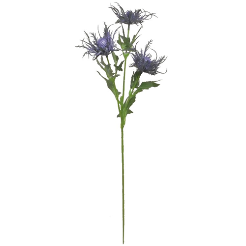 Blue/Purple Artificial Wild Eryngium Thistle Sea Holly Spray 67 cm Stem
