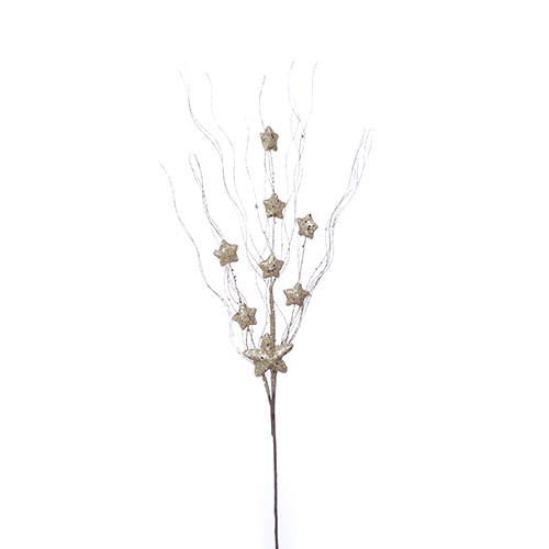 65cm Artificial Glittered Star Spray Gold - Christmas Decoration