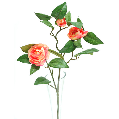 66cm Camelia Pale Pink Spray - Artificial Flower