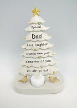 Load image into Gallery viewer, Memorial Christmas Tree Plaque Robin Decoration Xmas Tribute Tea Light Graveside