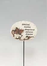 Load image into Gallery viewer, Memorial Bronze 3D Butterfly Stick Stake Pick Plaque Tribute Graveside Ornament