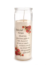 Load image into Gallery viewer, Glass Vase Memorial Candle Remembrance Graveside Gift Tribute Flower Garden