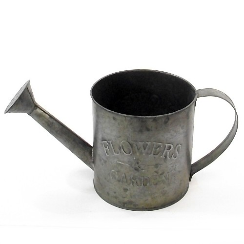 11.5cm Metal Rustic Watering Can - Flowers and Garden Design