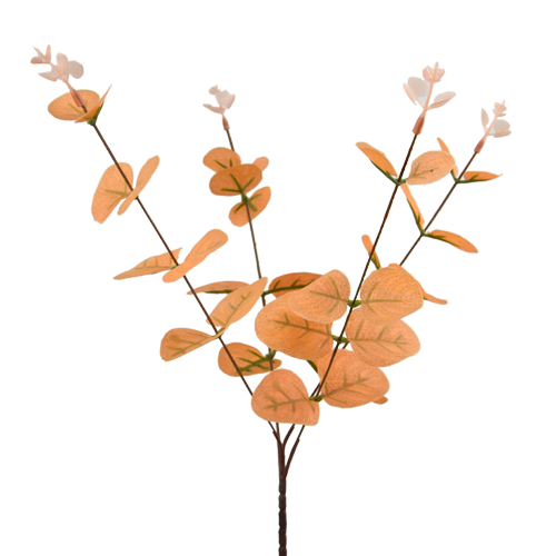 59 cm Artificial Autumnal Orange Eucalyptus Spray