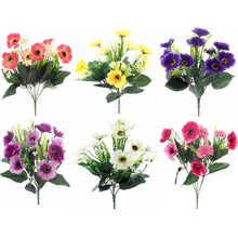 Load image into Gallery viewer, 31cm Poppy And Grass Bush With Foliage Bunch  - Artificial