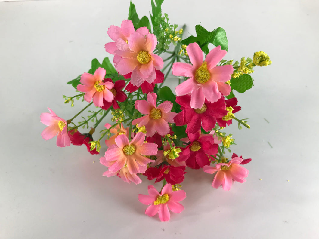 30 cm Artificial Pink Cosmos Bunch