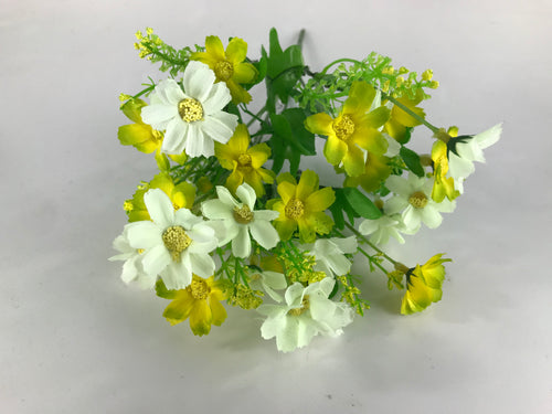 30 cm Artificial Yellow Cosmos Bunch