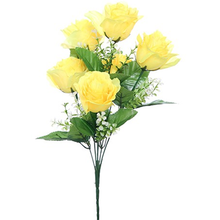 Load image into Gallery viewer, 40 cm Assorted Rose Bush 6 Heads (ND)