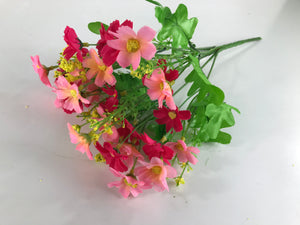 30 cm Artificial Pink Cosmos Bunch