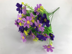 30 cm Artificial Purple Cosmos Bunch