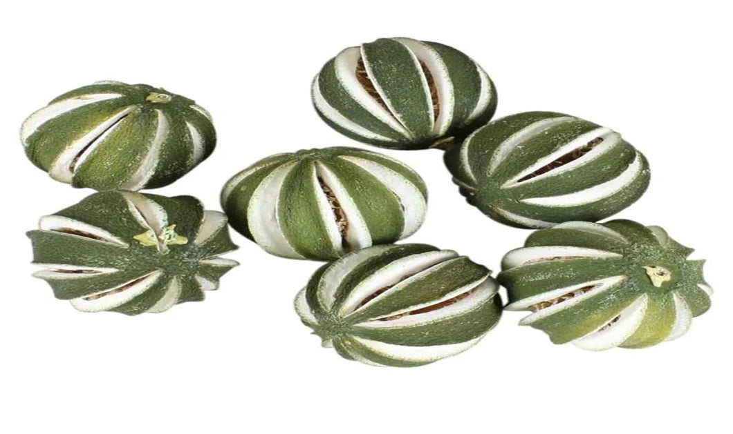 250g Dried Whole Green Oranges - Floral Christmas Wreath Decoration