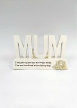 Load image into Gallery viewer, Gold Plinth Memorial Letters- Rose Flower - Remembrance Graveside Plaque Tribute