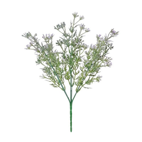 36cm Heather Bud Bush Lilac with Foliage - Artificial Flower