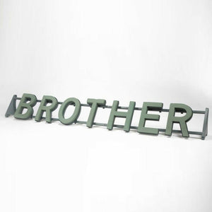 Brother Plastic Backed Letter Frame - Wet Foam - Val Spicer - LARGE ITEM