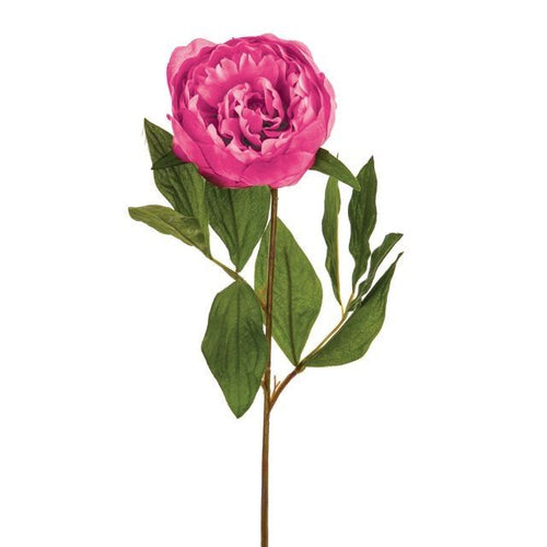 64 cm Artificial Pale Pink Peony Stem
