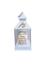 Load image into Gallery viewer, Memorial Light Up Lantern - Robin Candle Graveside Memory Remembrance