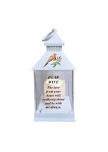 Load image into Gallery viewer, Memorial Light Up Lantern - Robin Candle Graveside Memory Remembrance