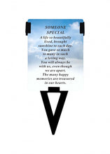 Load image into Gallery viewer, Plastic Memorial Laminated Message Card &amp; Holder  Stick Plaque Tribute Graveside