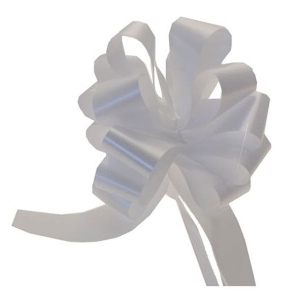 White Pull Bows 50mm x 20 Bows