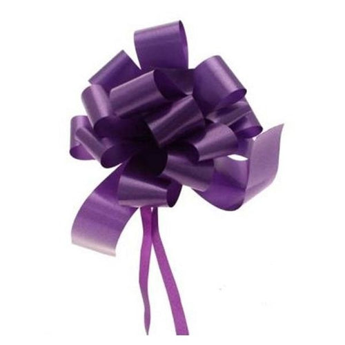 Purple Pull Bows 50mm x 20 Bows