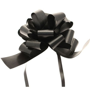 Black Pull Bows 50mm x 20 Bows