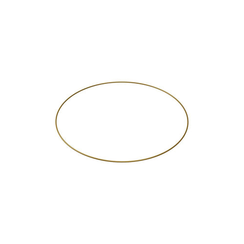 40cm Gold Bridesmaid Flower Hoop - Wedding Wire Ring Wreath Display
