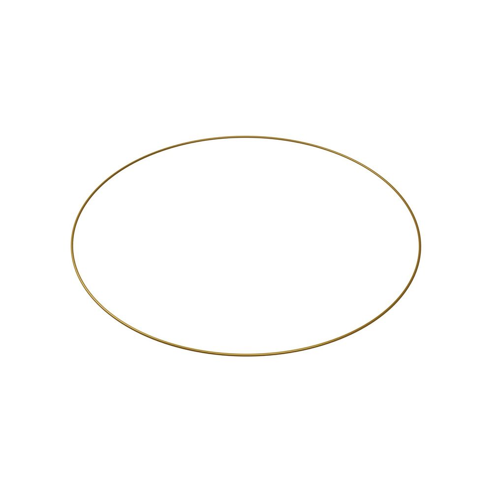 50cm Gold Bridesmaid Flower Hoop - Wedding Wire Ring Wreath Display