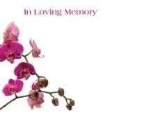 Large Funeral Tribute Message Card Cards.