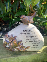 Load image into Gallery viewer, Memorial Bronze 3D Bird Plaque Stone Plaque Tribute Graveside Ornament Garden