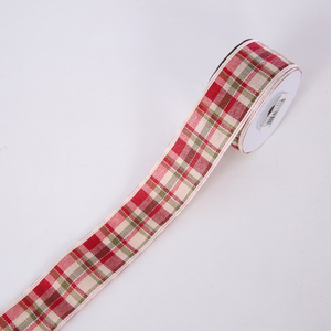 Tartan Christmas Xmas Plaid Ribbon Decoration (45mm)