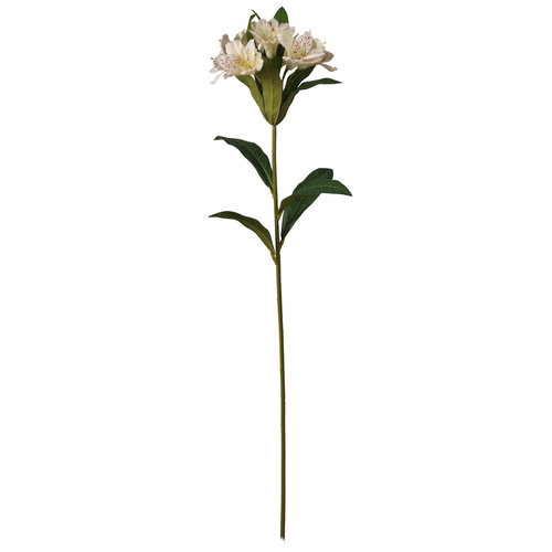 Artificial Ivory Alstroemeria Spray 82 cm Stem