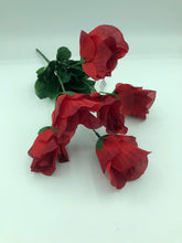 Load image into Gallery viewer, 35cm Red Artificial Flower Bunch - Lily Carnation Rose (ND)