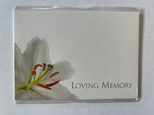 Load image into Gallery viewer, Large Funeral Tribute Message Card Cards.