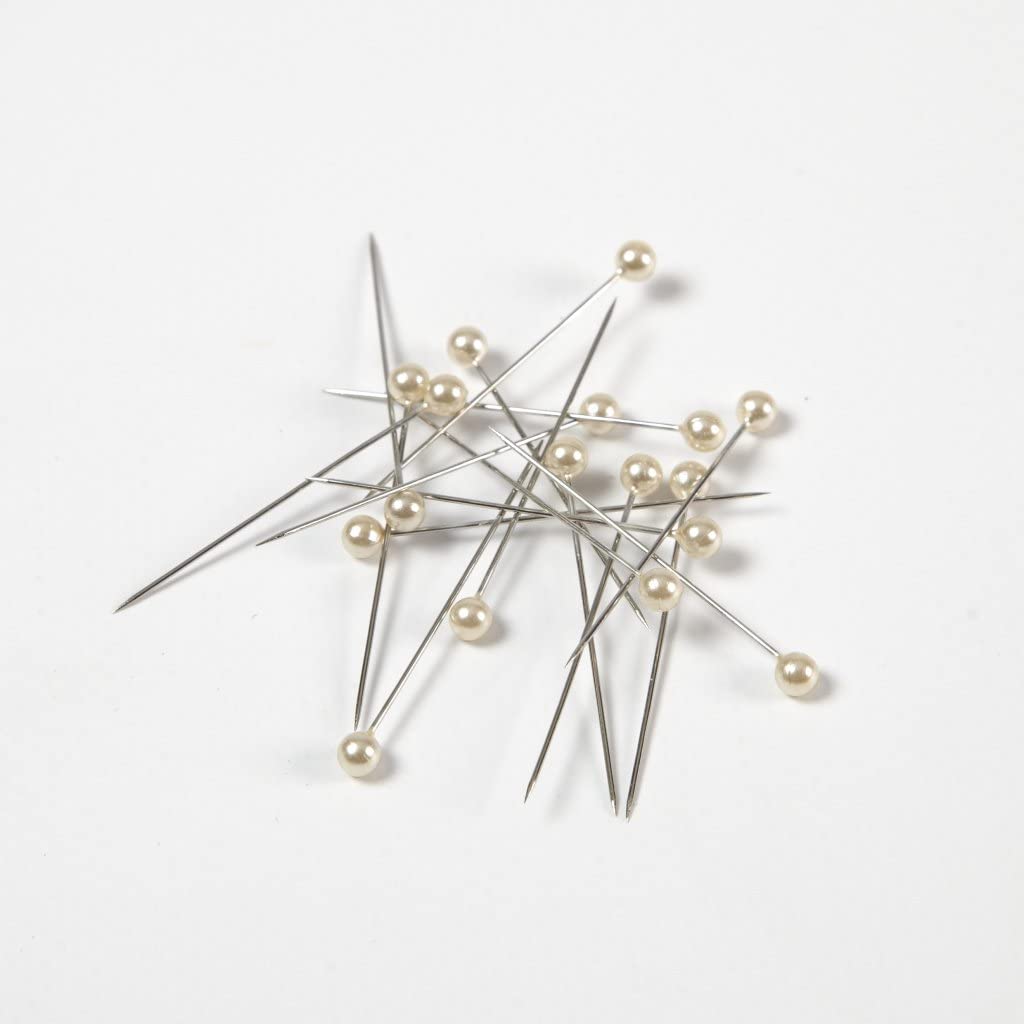 4cm Ivory Round Head Pearl Pins - Weddings Buttonholes