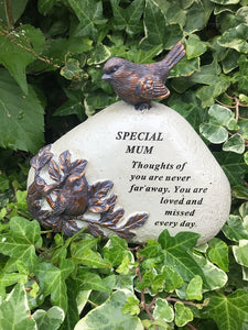 Memorial Bronze 3D Bird Plaque Stone Plaque Tribute Graveside Ornament Garden