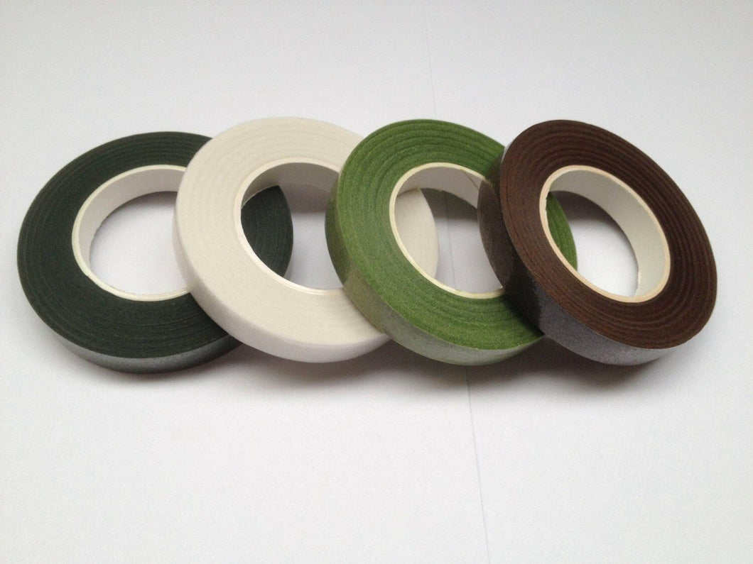 1 Roll Stem Tape  - Choice of Light Dark Green White Brown