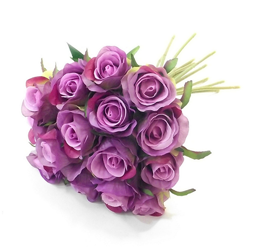 25cm Rosebud Bundle (13 Stems) Mauve