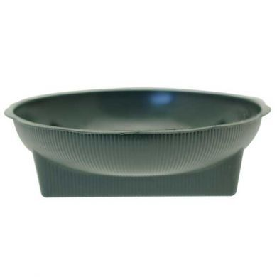 Green Floral Square Round Bowl Dish - 25 per Bag